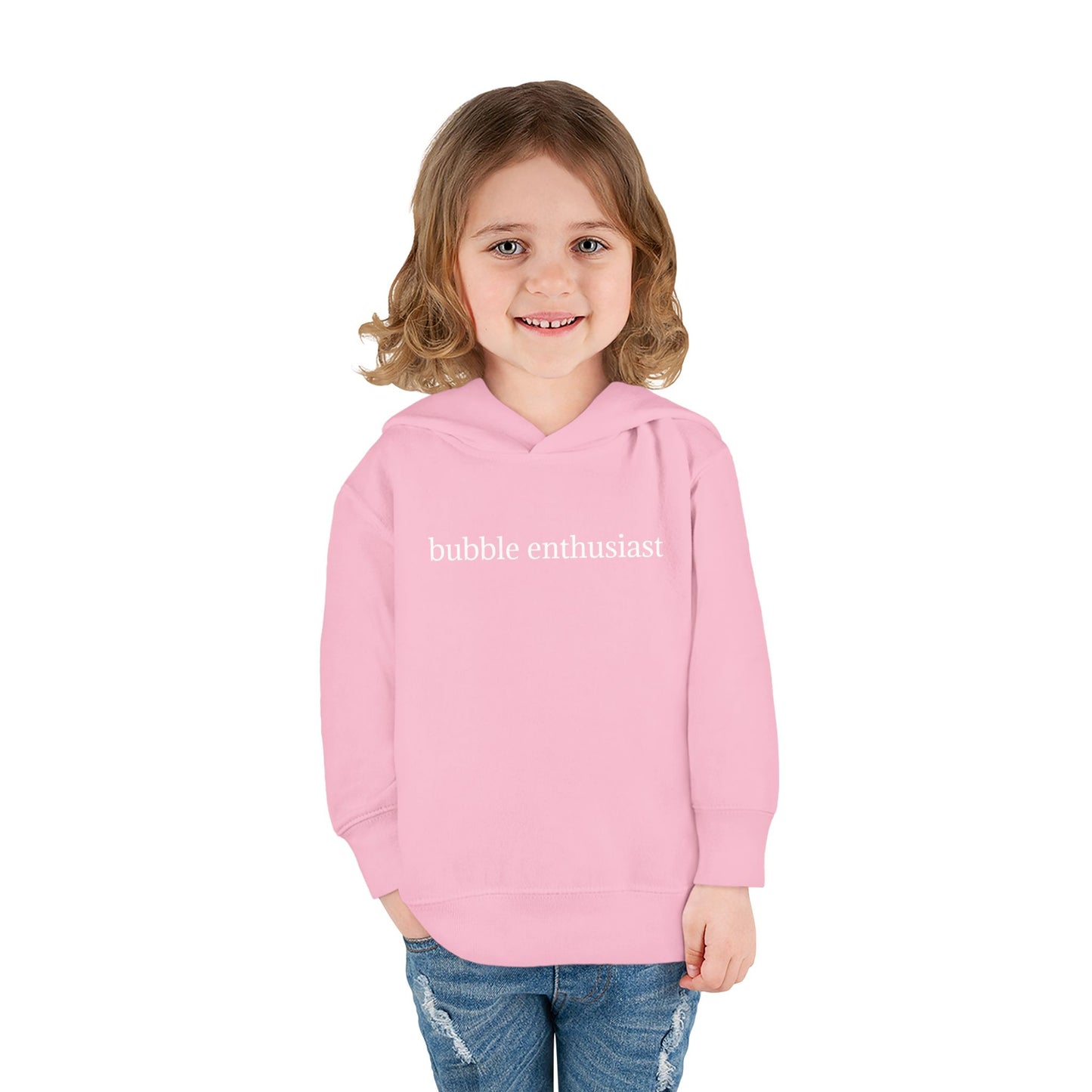 'bubble enthusiast' Toddler Pullover Hoodie