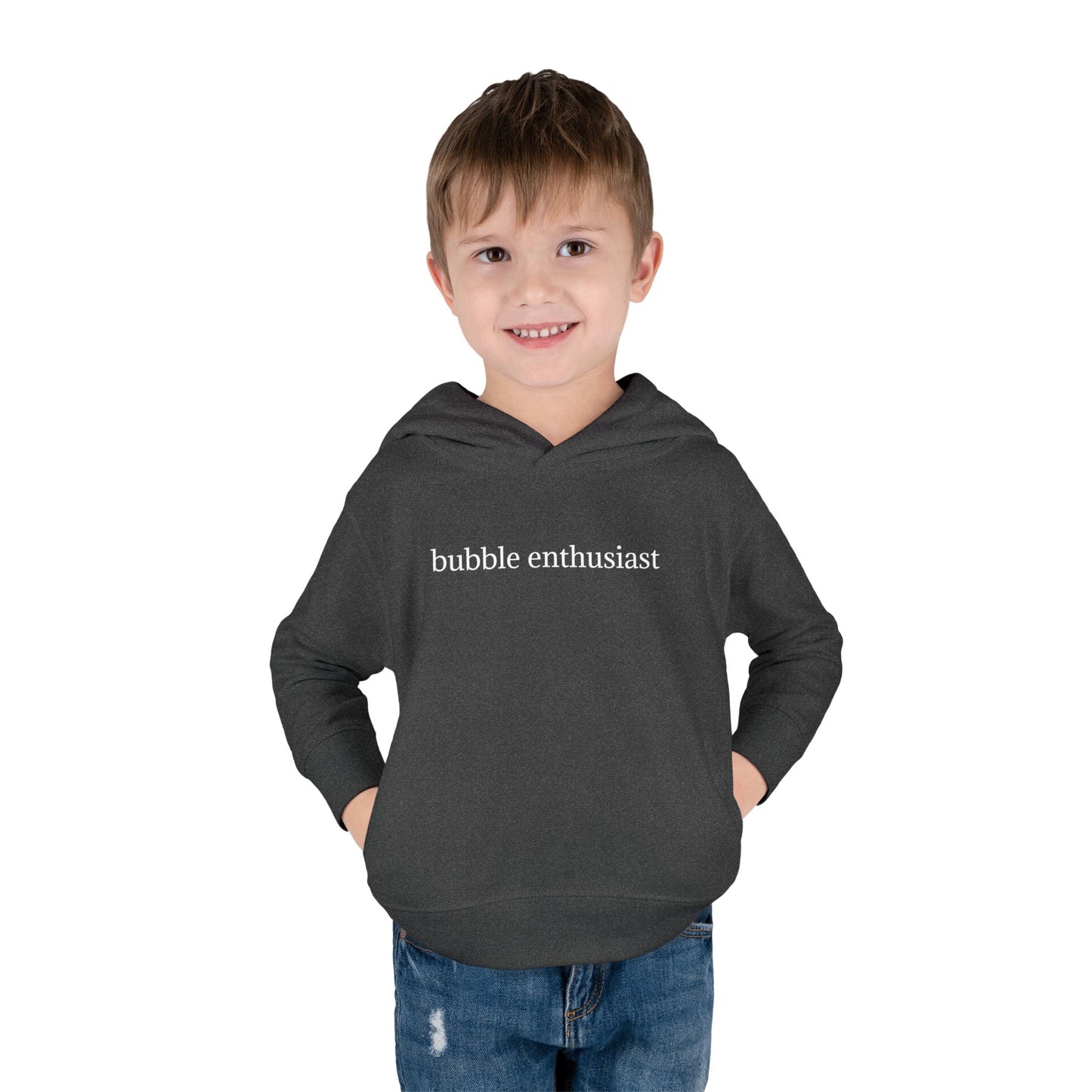 'bubble enthusiast' Toddler Pullover Hoodie